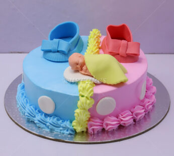 Baby Shower Shoes Cake