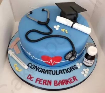 Doctor Theme Cake | bakehoney.com