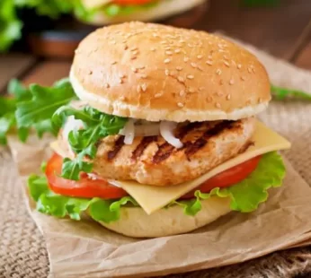 Cheesy Chicken Burger