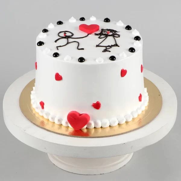 Love Couple Vanilla Designer Cake- - Image 3