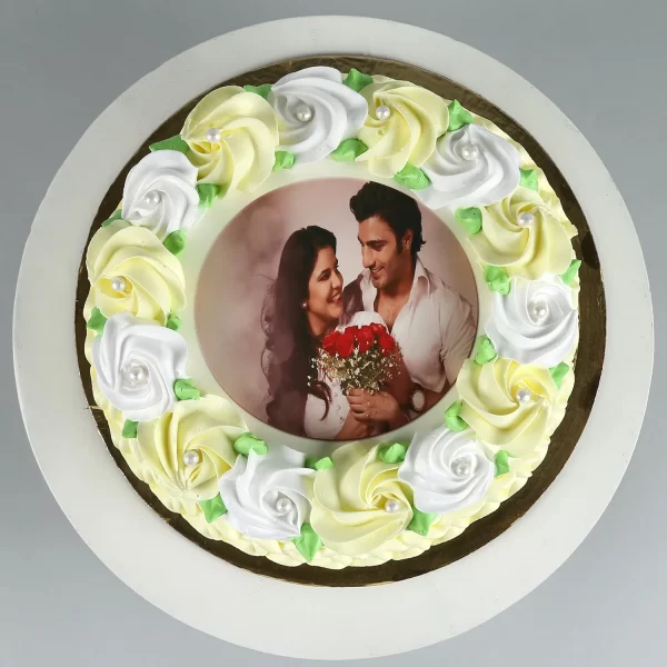 Loving You Photo Vanilla Cake - Image 6