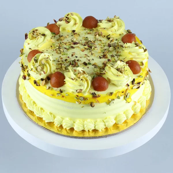 Vanilla Cake With Gulab Jamun - Image 3