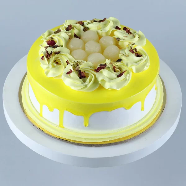 Vanilla Cream Cake With Rasgulla - Image 3