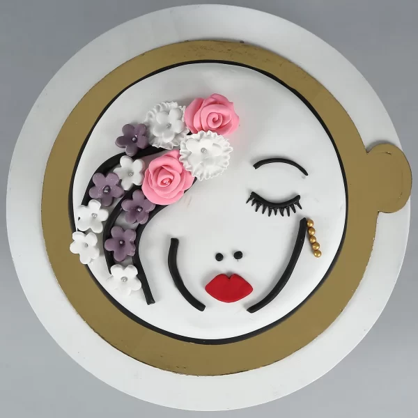 Beautiful Lady Truffle Cake - Image 6