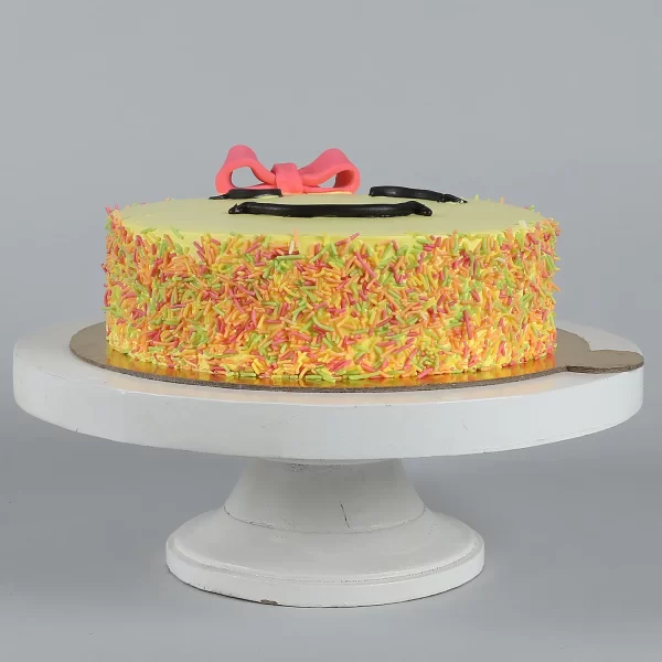 Cute Winking Emoji Butter Scotch Cake - Image 4