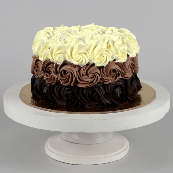 Flowery Bunch Truffle Cream Cake - Image 4