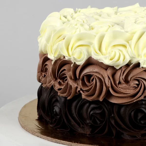 Flowery Bunch Truffle Cream Cake - Image 6