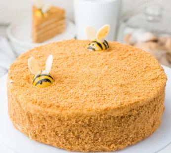 Honey Bee Butterscotch Cake-