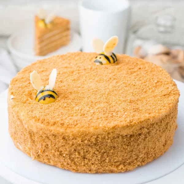 Honey Bee Butterscotch Cake-