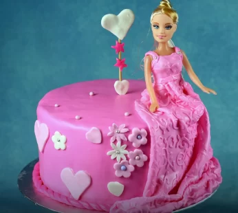 Princess Barbie Truffle Cake-