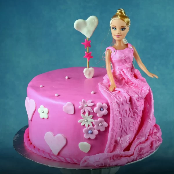 Princess Barbie Truffle Cake-