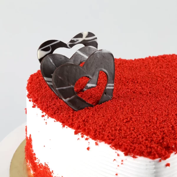Red Velvet Heart Cake - Image 4