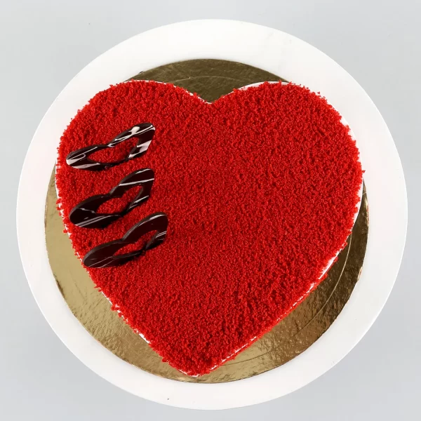 Red Velvet Heart Cake - Image 5