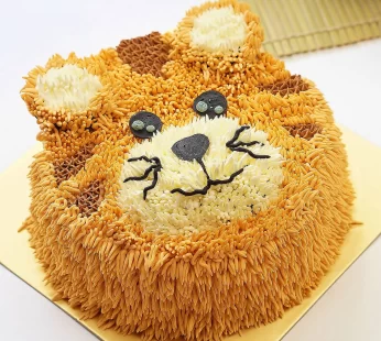 Sweet Tiger Design Cake- Chocolate