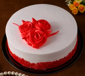 Valentine Special Rosy Red Velvet Cake