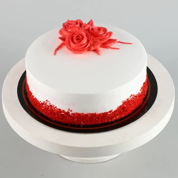 Valentine Special Rosy Red Velvet Cake - Image 3