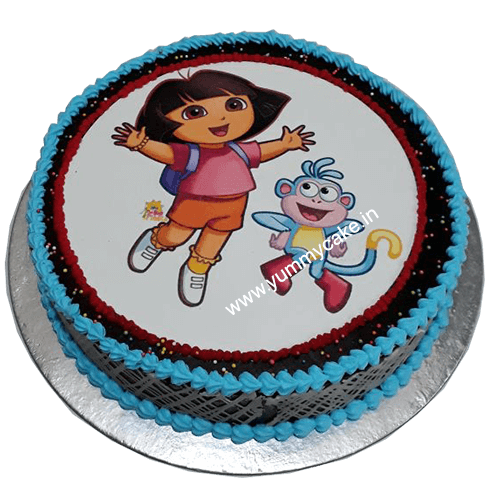 Dora cake 1 | My daughter's 2nd birthday cake. I bought the … | Flickr