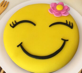 Flower Girl Smiley Cake