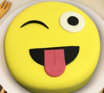 Crazy Face Smiley Cake