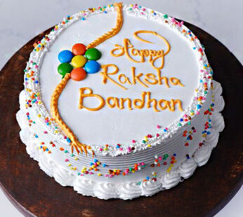 Gems Sprinkle Rakhi Cake