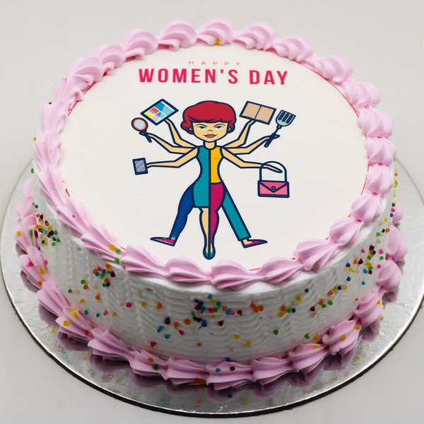 Womens Day Women Sketch Cake – Creme Castle